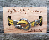 By the Bay Anchor Leather Bracelet  - Gold