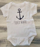 By The Bay First Mate Onesie